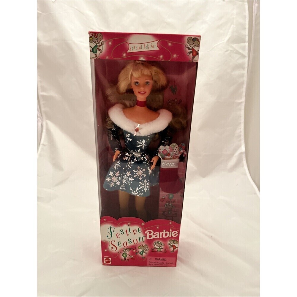 Mattel 1997 Festive Season Barbie Christmas Special Edition #18909 Vintage NIB